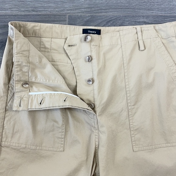 Theory Spring Cargo - Washed Khaki - Casual Twill - Multiple Sizes - NWT - Picture 7 of 8